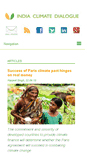 Mobile Screenshot of indiaclimatedialogue.net